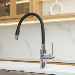 Vòi chậu bếp nóng lạnh cần mềm MOVA Kluger KLF0015B