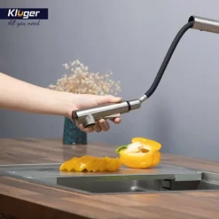 Vòi chậu bếp nóng lạnh dây rút AMBER KLUGER KLF0001C / KLF0001B / KLF0001S