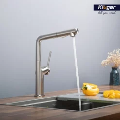 Vòi chậu bếp nóng lạnh dây rút AMBER KLUGER KLF0001C / KLF0001B / KLF0001S