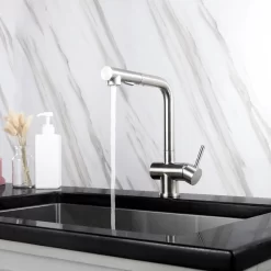 Vòi chậu bếp nóng lạnh dây rút HOPE KLUGER KLF0013C