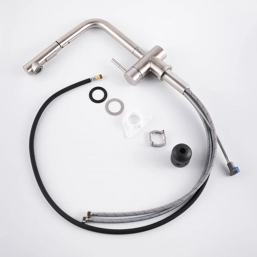 Vòi chậu bếp nóng lạnh dây rút HOPE KLUGER KLF0013C 9 Vòi chậu bếp nóng lạnh dây rút HOPE KLUGER KLF0013C