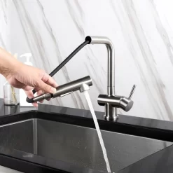 Vòi chậu bếp nóng lạnh dây rút HOPE KLUGER KLF0013C 18 Vòi chậu bếp nóng lạnh dây rút HOPE KLUGER KLF0013C