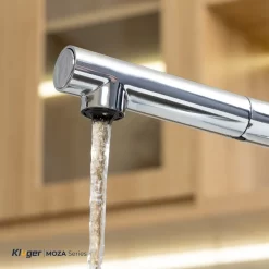 Vòi chậu bếp nóng lạnh dây rút MOZA Kluger KLF0013SC