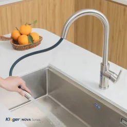 Vòi chậu bếp nóng lạnh dây rút NOVA KLUGER KLF0030S