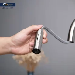 Vòi chậu bếp nóng lạnh dây rút RENE KLUGER KLF0008SS / KLF0008SC / KLF0008SB