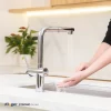 Vòi chậu bếp nóng lạnh dây rút STRONG KLUGER KLF0034C