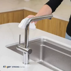 Vòi chậu bếp nóng lạnh dây rút STRONG KLUGER KLF0034C