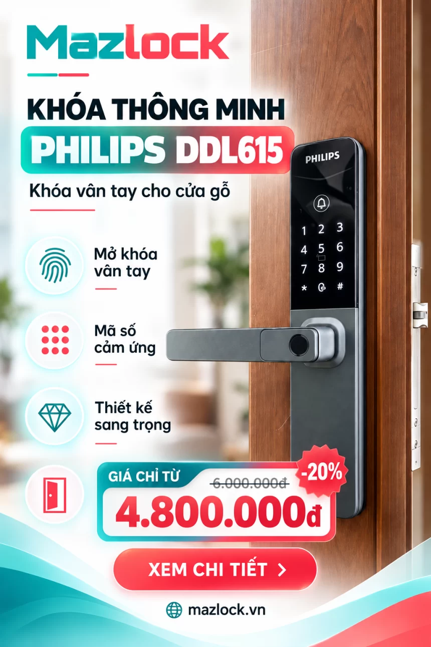 Khóa thông minh Philips DDL615